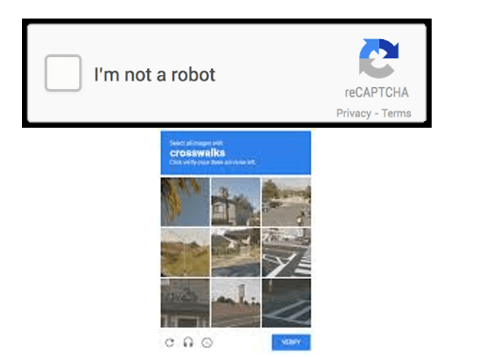 reCAPTCHA example