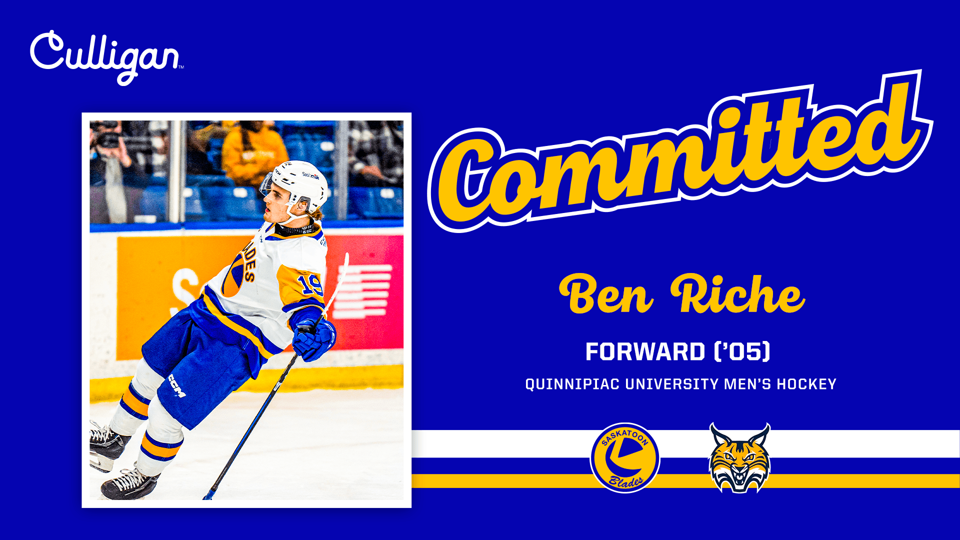 Ben Riche Joins Quinnipiac University Men's Hockey: A Future Star's Journey