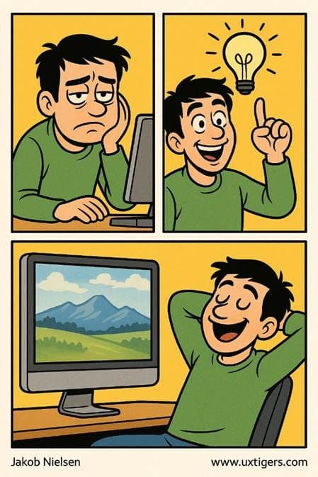 A cartoon of a person