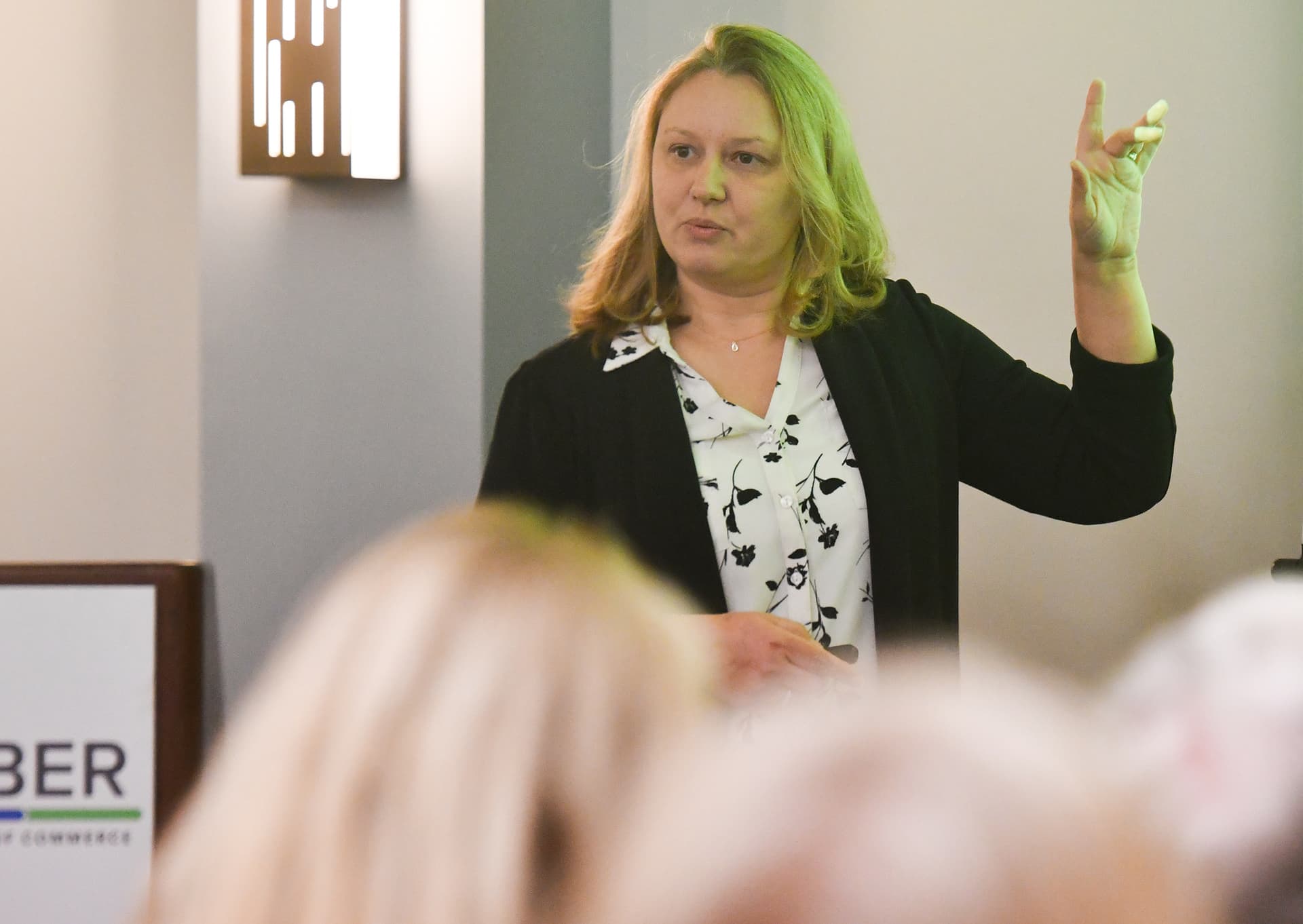 President and CEO of The Institute Jill Avery-Stoss speaks at the Scranton Chamber of Commerce